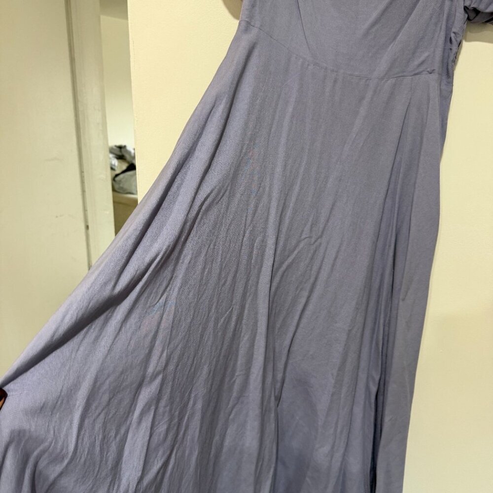 ✨ ASTR The Label Lavender Off-Shoulder Puff Sleeve Midi Dress ✨ - Picture 7 of 10